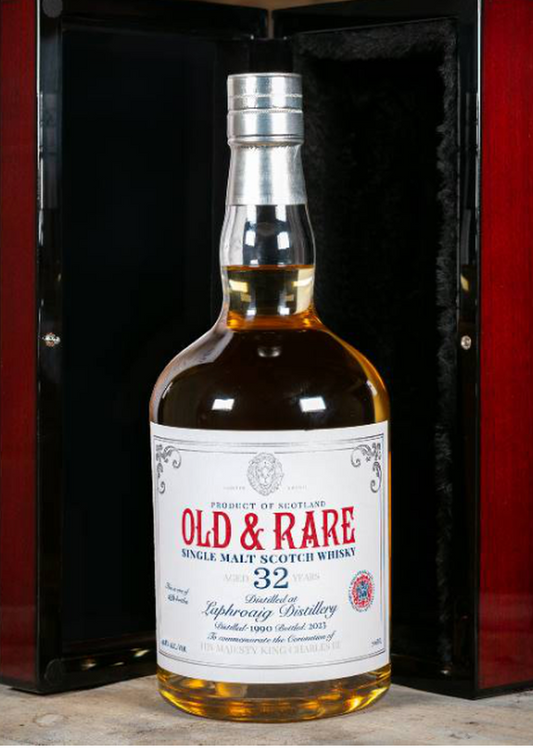 ハンターレイン オールド&レア ラフロイグ1990 32年 チャールズ三世戴冠記念ボトル
