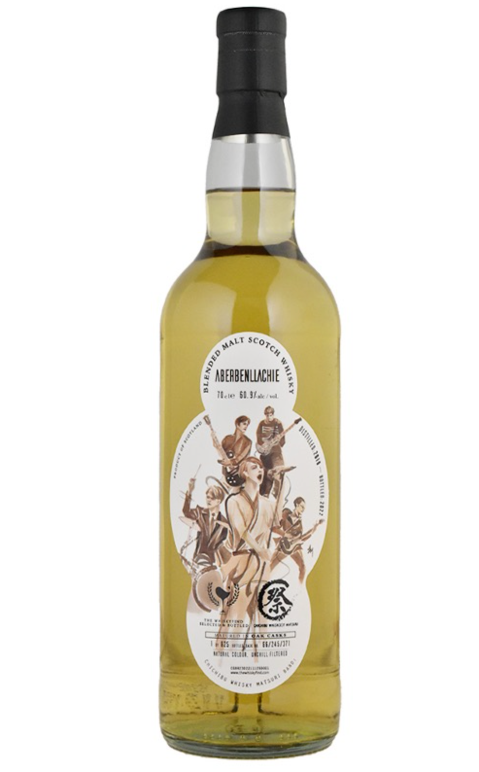 ブレンデッドモルト "アバーベンラヒー" 2016 6年 秩父ウィスキー祭バンドラベル 秩父ウィスキー祭ボトリング2023