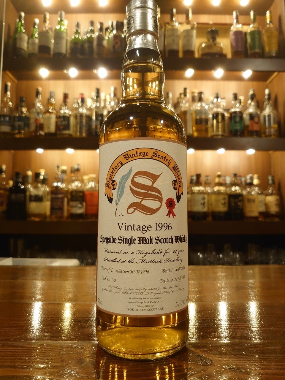 モートラック 1996 22年 ホグスヘッド for AQUA VITAE & SHINANOYA