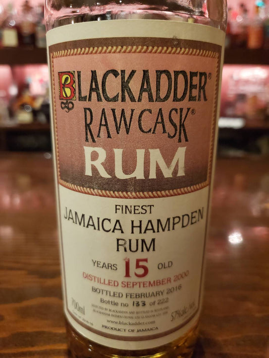 ブラックアダー ロウカスク ラム ジャマイカ ハムデン ラム 2000 15年 Cask Ref:2016-16