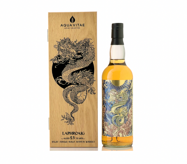 ラフロイグ[1998-2021] 23年 ホグスヘッド "青龍"【AQUA VITAE×SHINANOYA】— Rum＆Whisky リトルハピネス